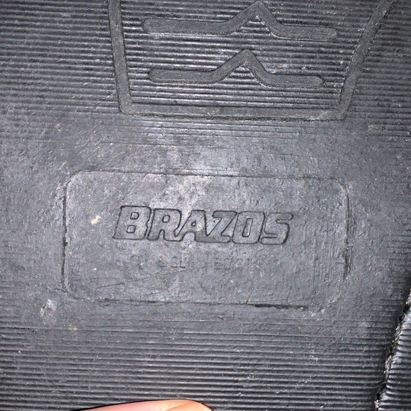 Brazos brown leather cowboy work boots size 10.5M - Picture 6 of 6